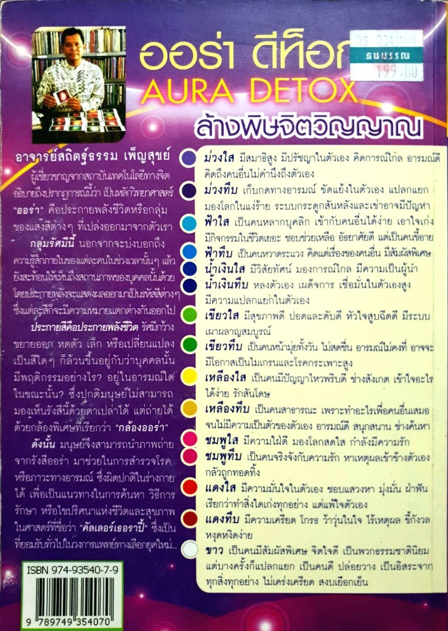 ออร่า ดีท็อกซ์ : สถิตฐ์ธรรม เพ็ญสุขย์