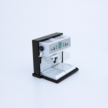 DOLLHOUSE โมเดลฉากเล่นอาหารจิ๋ว อุปกรณ์บ้านตุ๊กตา เครื่องชงกาแฟมินิ สีดำเข้ม D221