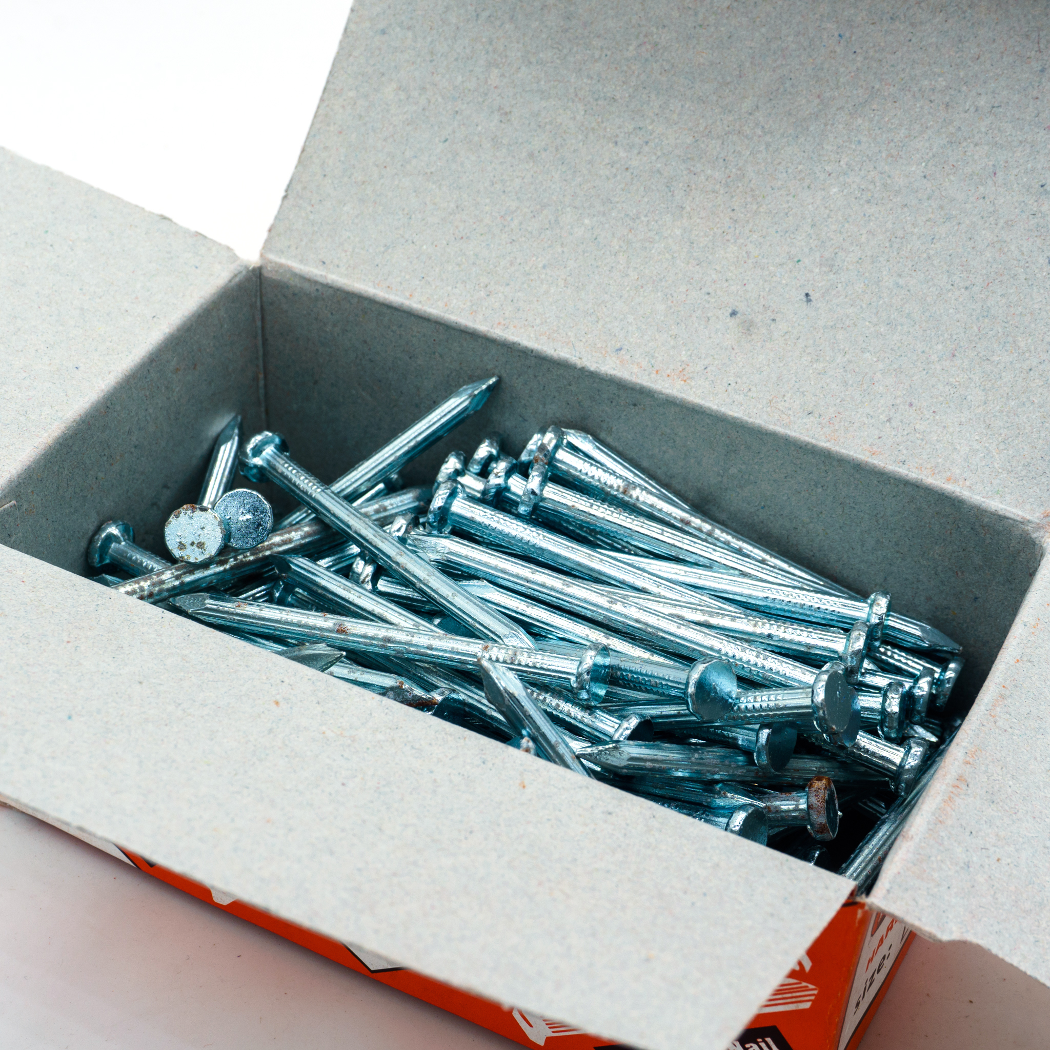 ตะปูคอนกรีตชุบแข็ง ตราช้างคู่ (ราคาต่อกล่อง) [ขายปลีก/ส่ง]