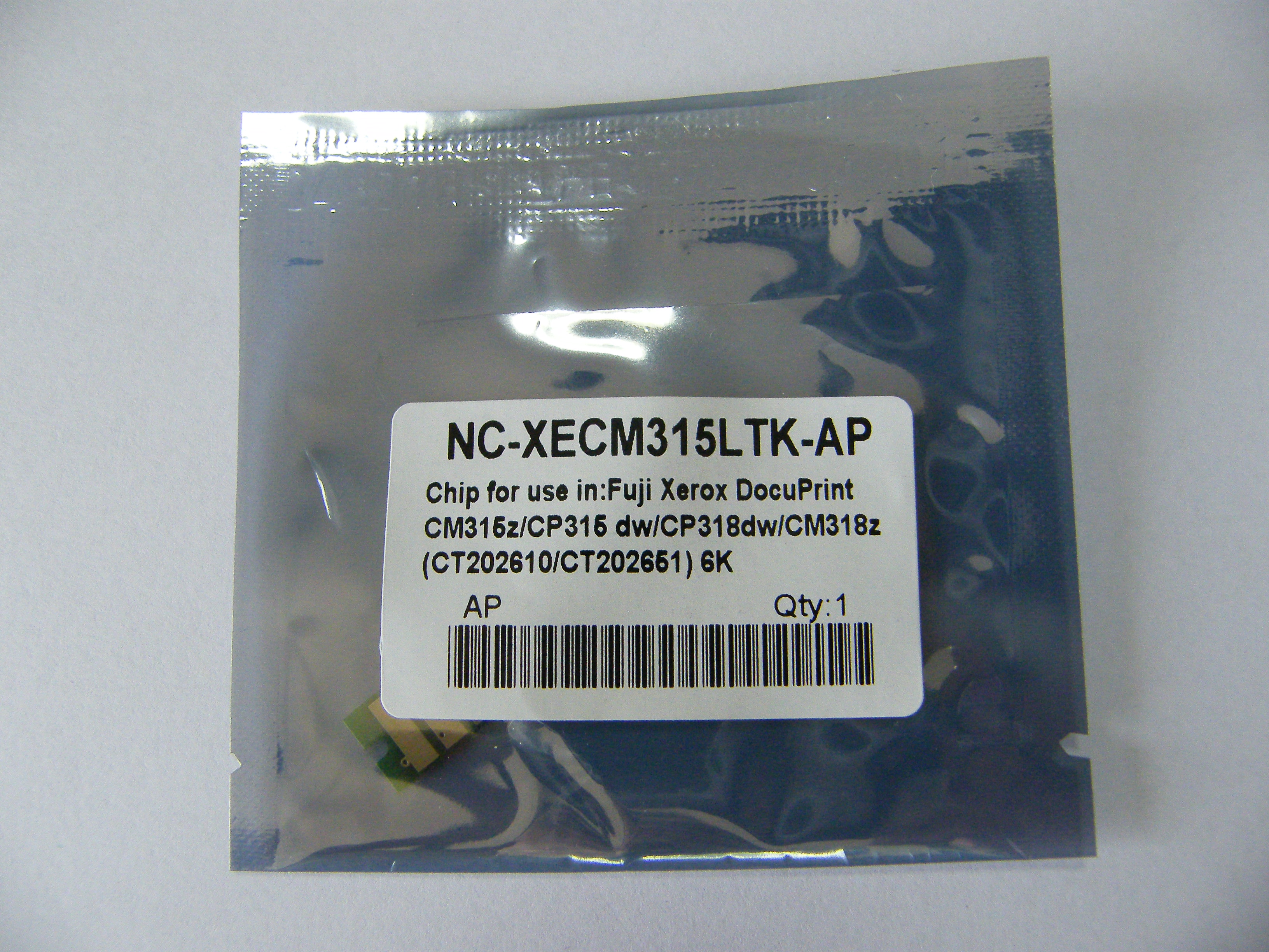 XEROX CHIP TONER CP315 CT202610/CT202651BLACK & CT202611/CT202652CYAN & CT202612/CT202653MAGENTA CT202613/CT202654 YELLOW 6K 350 กรัม
