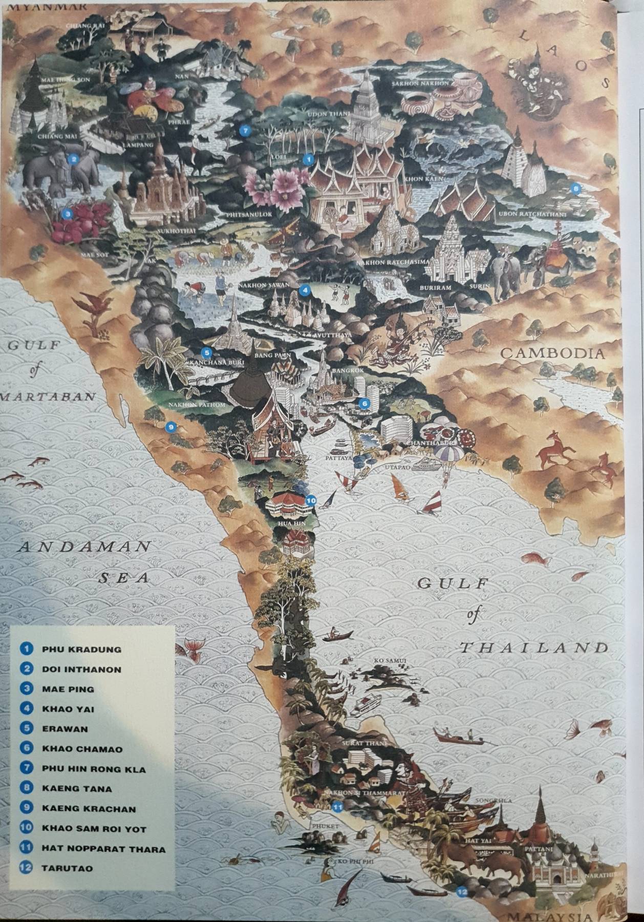 Thailand's Natural Heritage : Thai Airway (Hardcover)