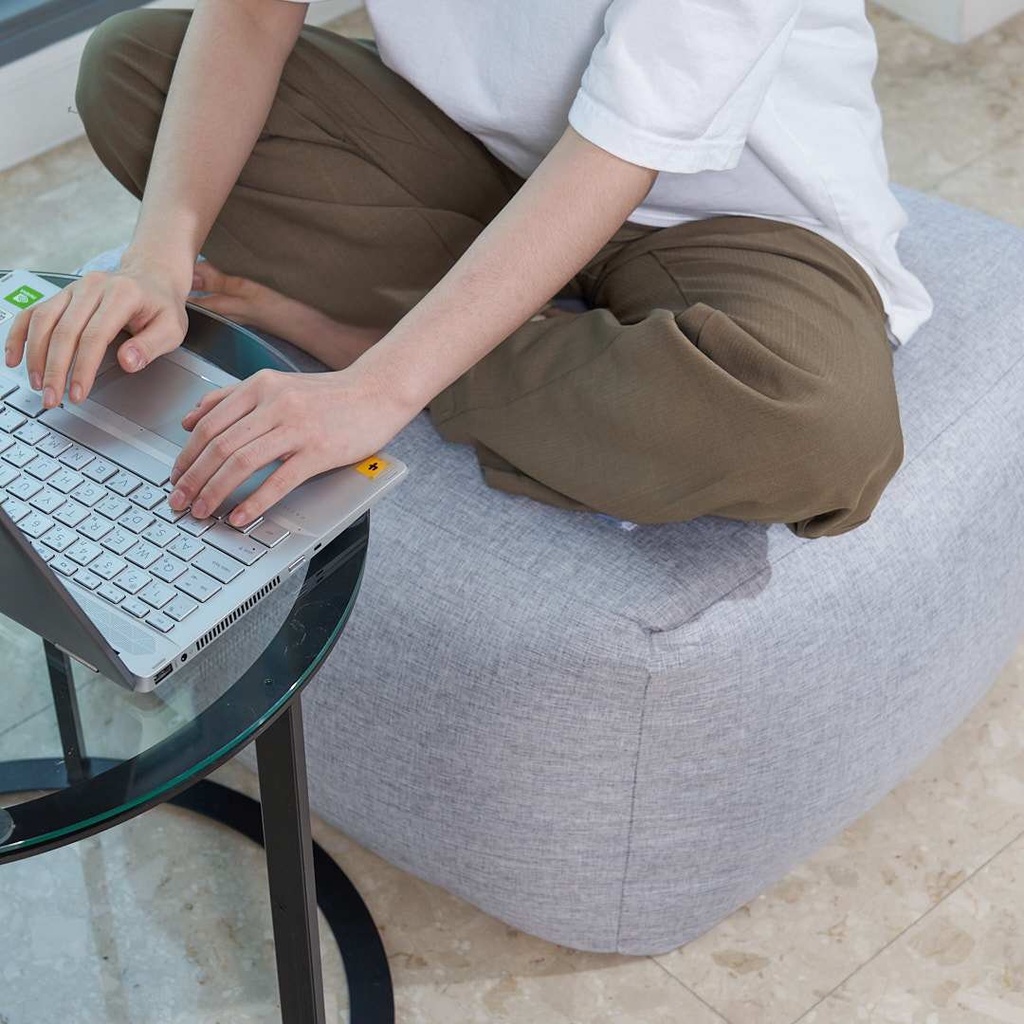 ที่วางเท้า เก้าอี้วางเท้า เก้าอี้เม็ดโฟม สตูลวางเท้า ที่วางขา สตูล bean bag บีนแบค เก้าอี้วางขา บีนแบ็ก HC-065