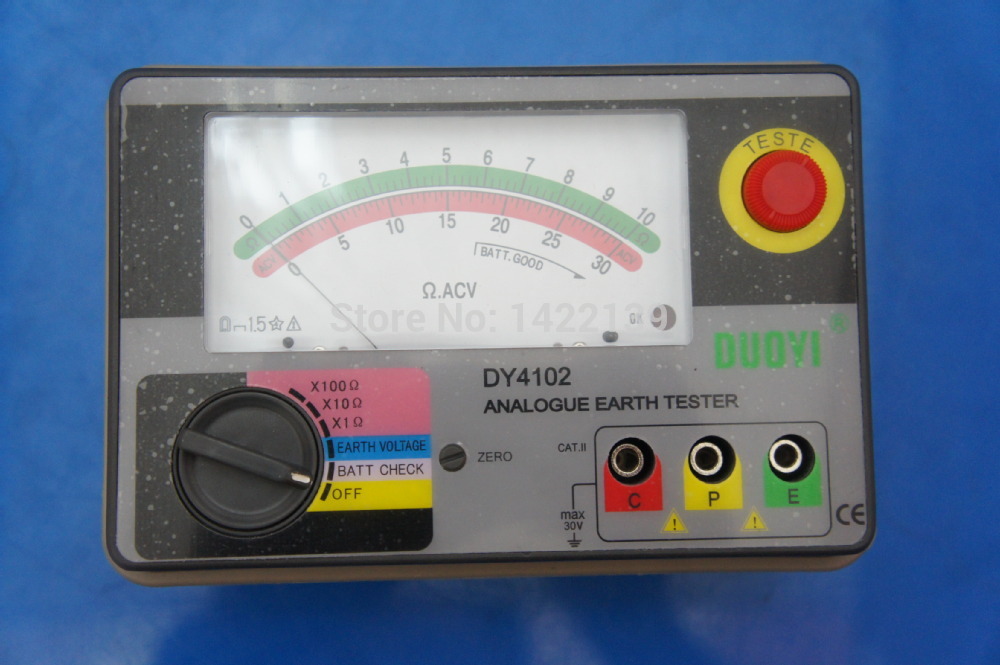 DY4102 / DUOYI เครื่องวัดความต้านทานดิน Analog Ground Resistance Tester Earth Tester DY-4102.