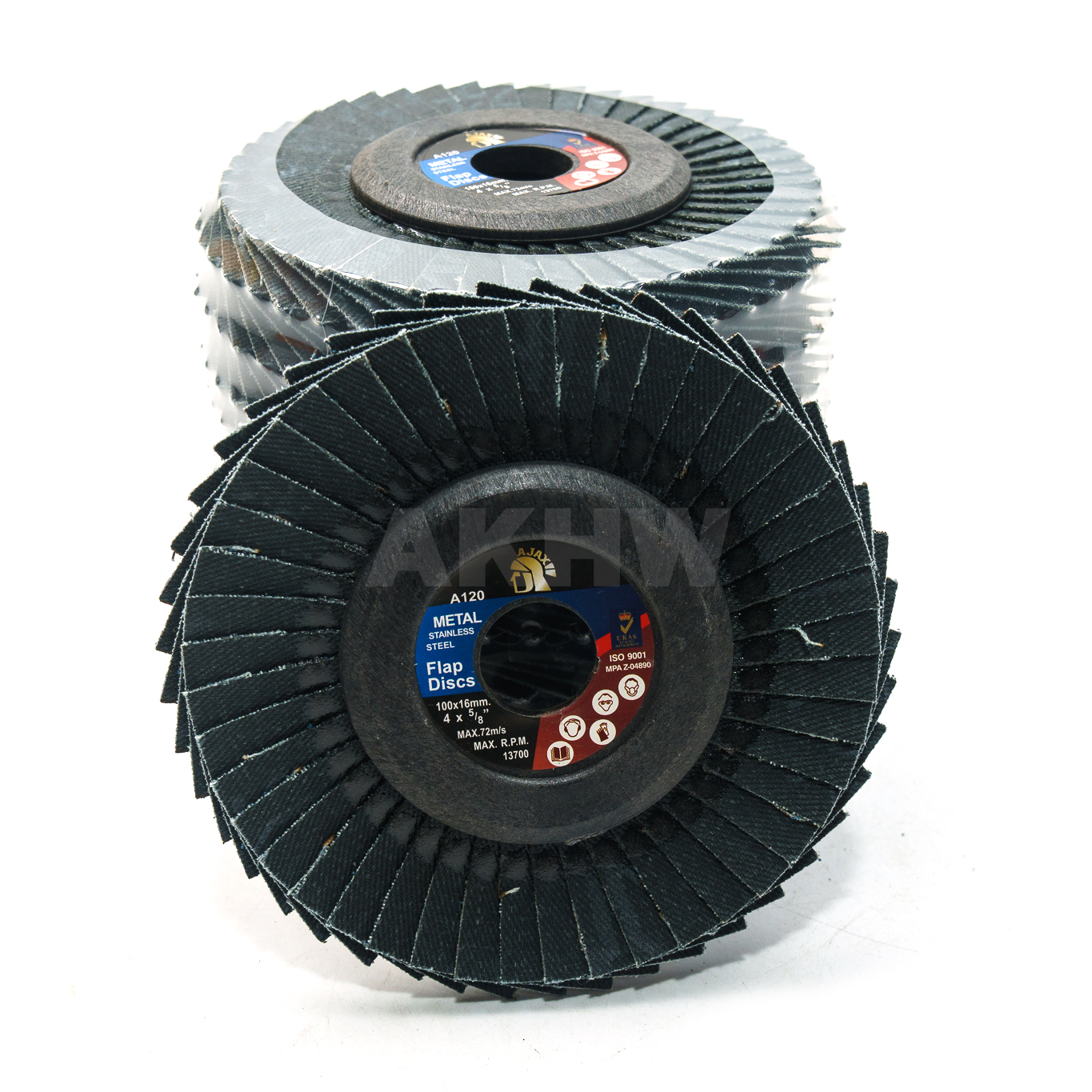 กระดาษทรายซ้อน 4 นิ้ว AJAX หลังอ่อน/หลังแข็ง [ขายปลีก/ส่ง]