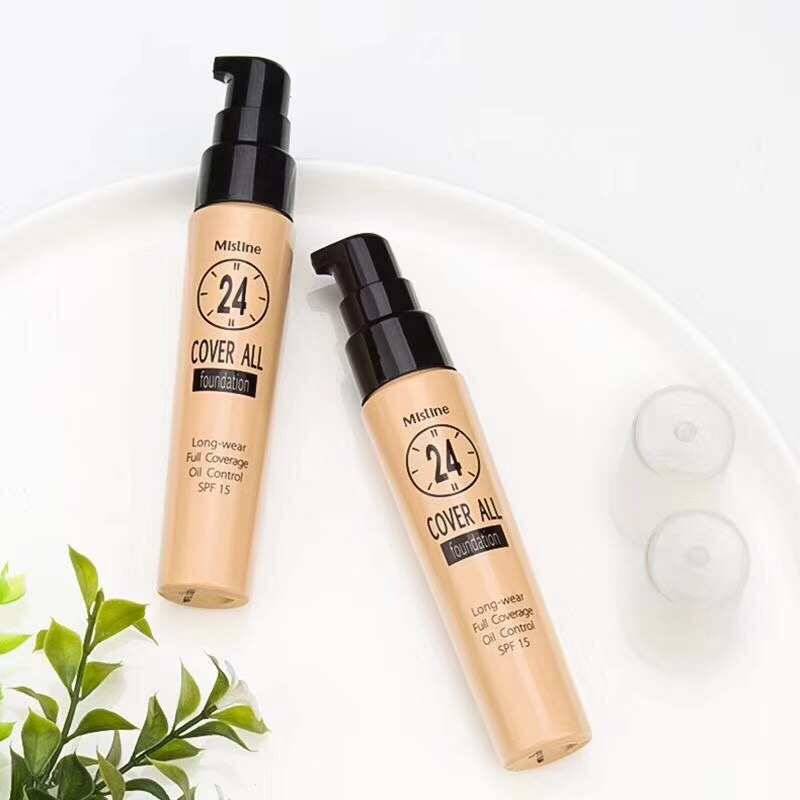 MISTINE 24 COVER ALL FOUNDATION 25 Ml. รองพื้น มิสทิน 24 คัฟเวอร์ ออล 24小时粉底液