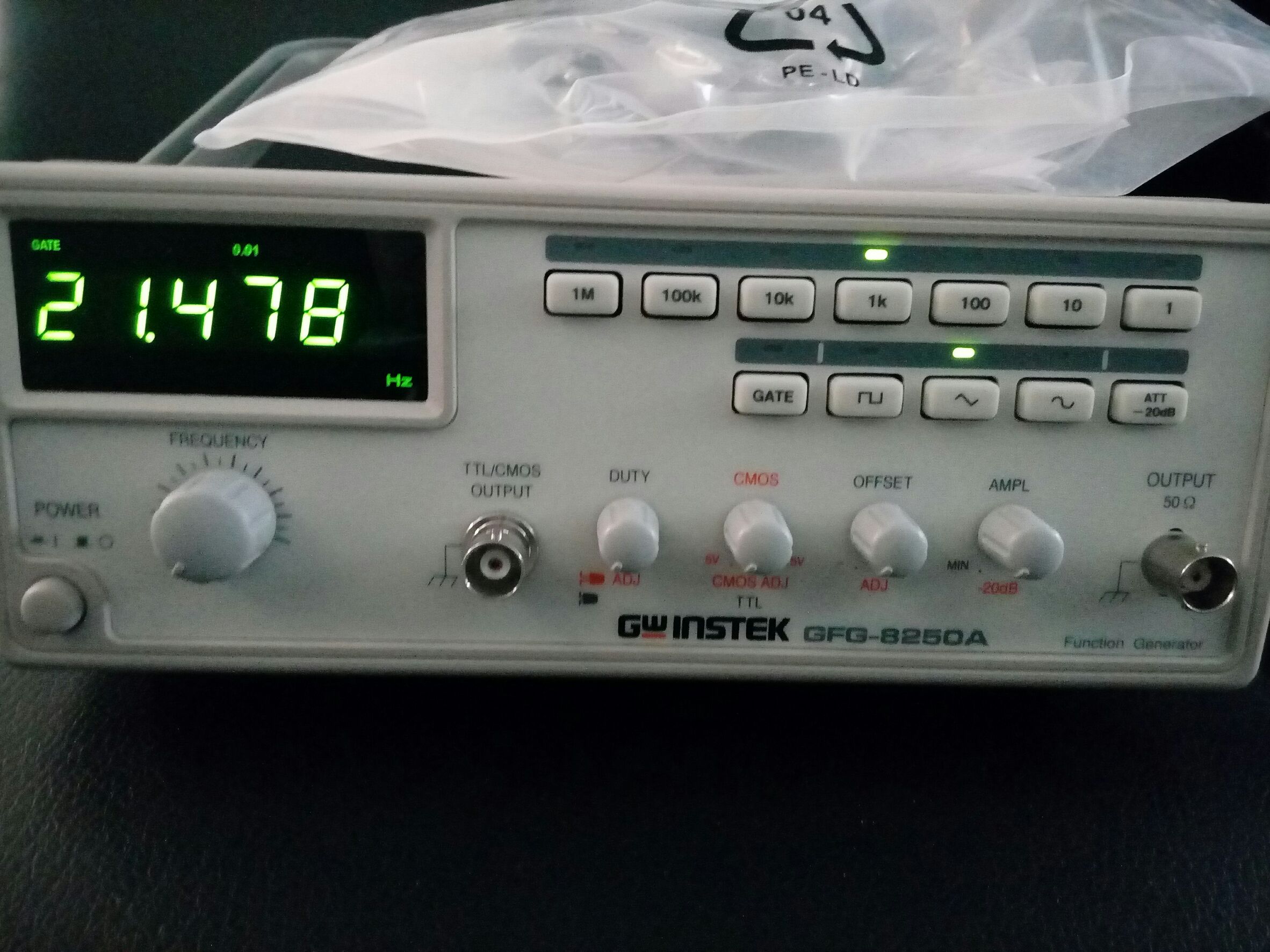 GW Instek GFG-8250A 5MHz High-Speed Function Generator
