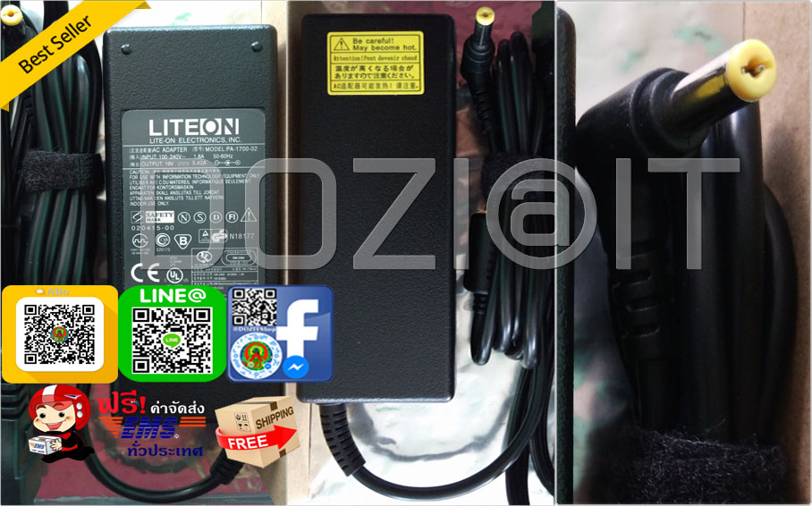 ACER อะแดปเตอร์ (Adapter) 19Vdc 3.42A 65W-5.5*2.5mm