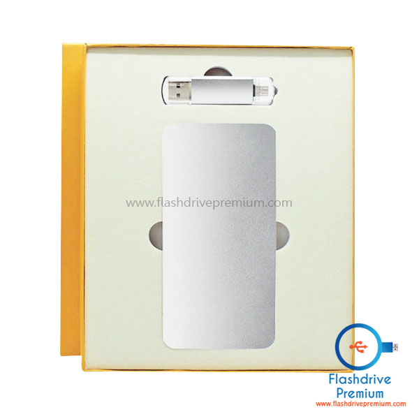 Gift Set พรีเมี่ยมไอที 2 ชิ้น (แฟลชไดร์ฟ+พาวเวอร์แบงค์)