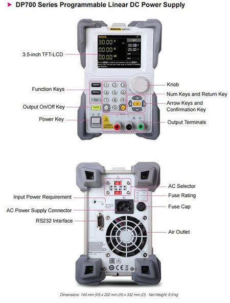 RIGOL DP711 Programmable DC Power Supply 30V/5A
