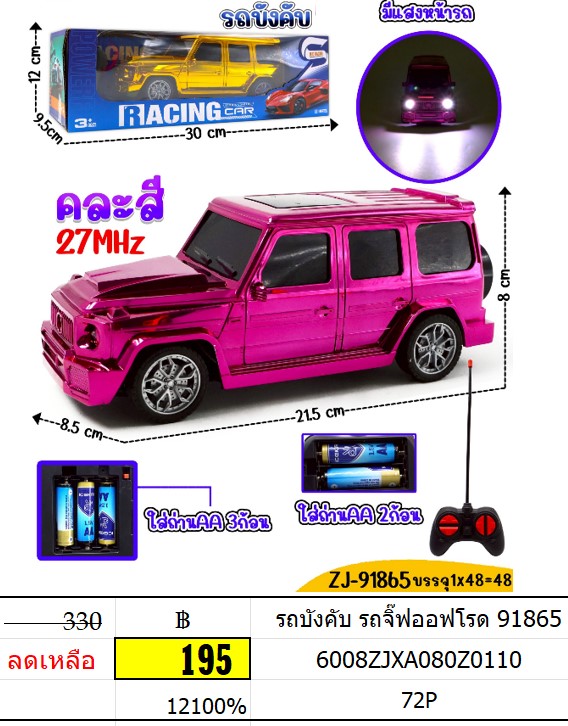 รถบังคับ รถจิ๊ฟออฟโรด 91865