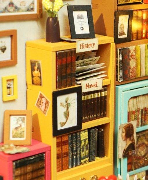 โมเดลห้องหนังสือจำลองสำหรับนักประดิษฐ์DIY HOUSE MINI รุ่น Model Book