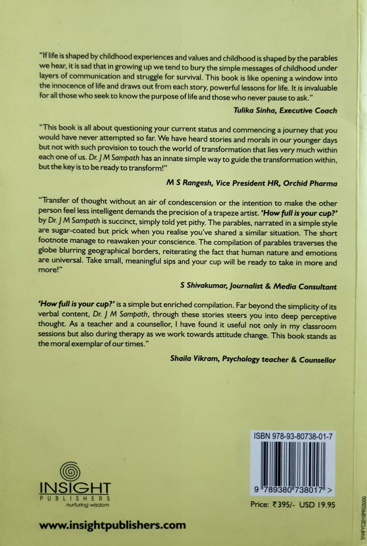 How Full Is Your Cup : 64 stories that can transform the way you look at life