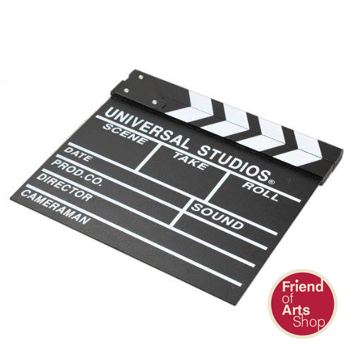 สเลทฟิล์ม slate film (Clapboard) สีดำ และสีขาว ขนาด 27x30 cm. ทำจากไม้ใช้ในงานถ่ายทำได้จริง ใช้เป็นของขวัญวันเกิด รับปริญญา ของที่ระลึก พร๊อพถ่ายภาพ ตกแต่งบ้าน