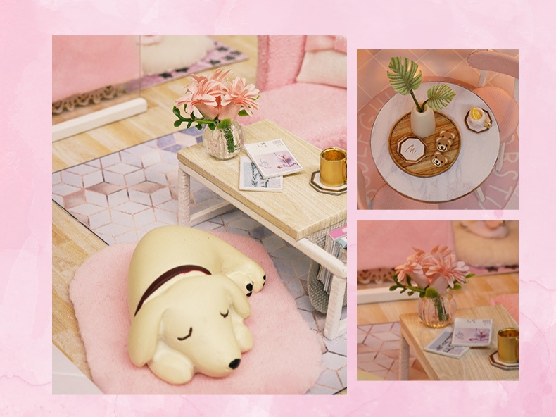 โมเดลบ้านตุ๊กตาสไตล์ล๊อฟธีมชมพู เจ้าหญิงแสนหวานPINK ANGEL HOUSE