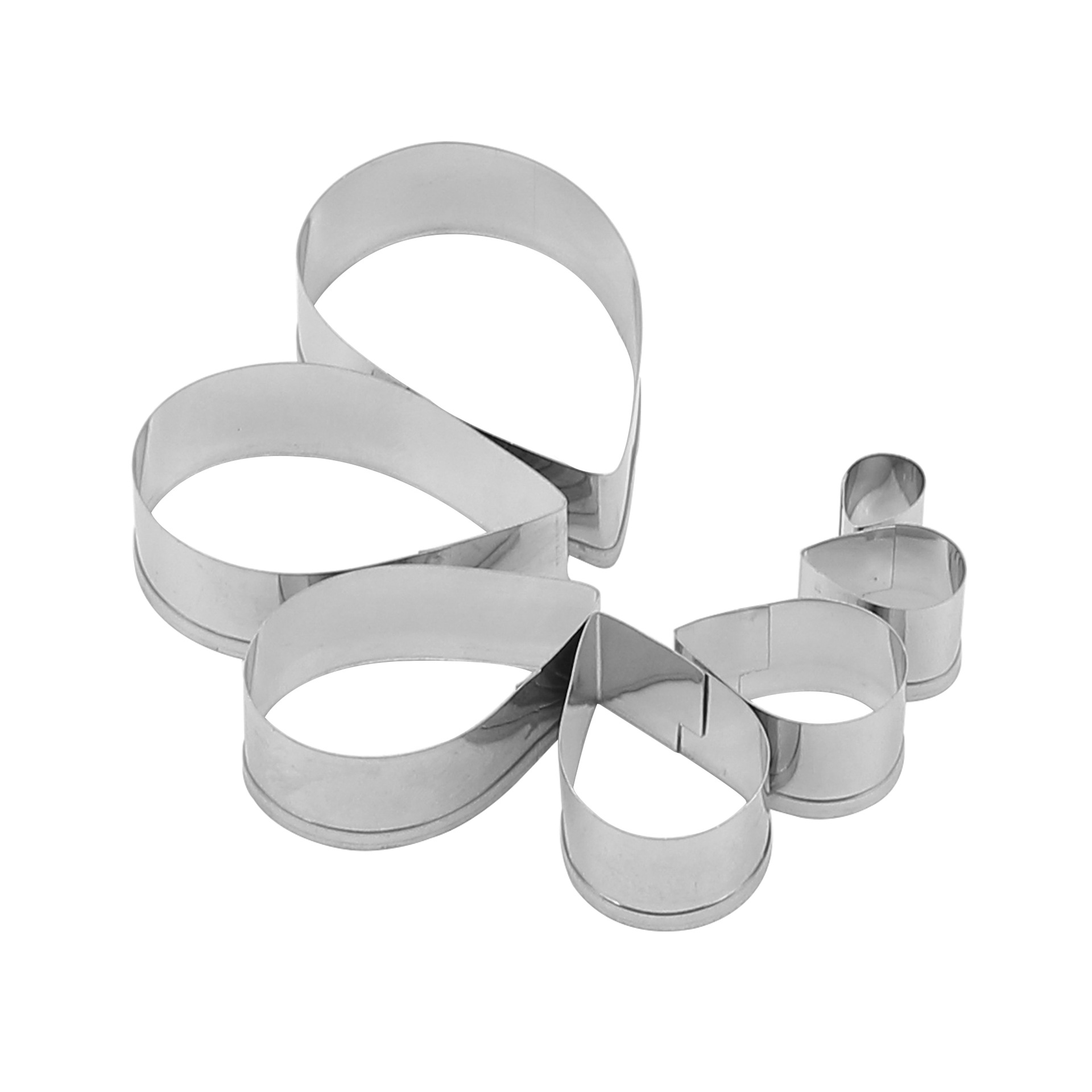 แม่พิมพ์สแตนเลสดอกไม้ประดิษฐ์เป็นแม่พิมพ์ดอกกุหลาบทำเค้กสำหรับนักประดิษฐ์งานเกรดส่งออกยุโรปAustin Rose Petal Mould A-428