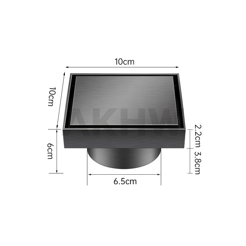 ฝาดูดส้วม/คลีนเอาท์ แบบเหลี่ยมมีฝาปิด KingsMan สแตนเลสทั้งชิ้น SUS304 แบบหนา แข็งแรง ไม่เป็นสนิม [ขายปลีก/ส่ง]