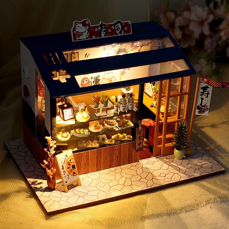 โมเดลร้านขายอาหารญี่ปุ่นเหมาะสำหรับนักสะสมและนัก DIY ของจิ๋วโดยเฉพาะ JAPANESE FOOD RESTAURANT