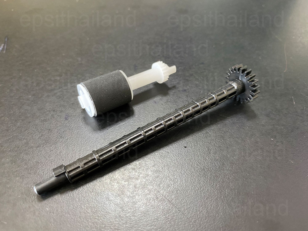 ้ย G3Q59-60114-1 แกนเฟืองพร้อมลูกยางดึงกระดาษฝาด้านบนชุดต้น PICKUP ROLLER AND GEAR SHAFT TOP COVER, ADF FOR HP M129/M130/M132/M133/M134/M227/M230/M231/M180/M181/M280/M281 500 กรัม