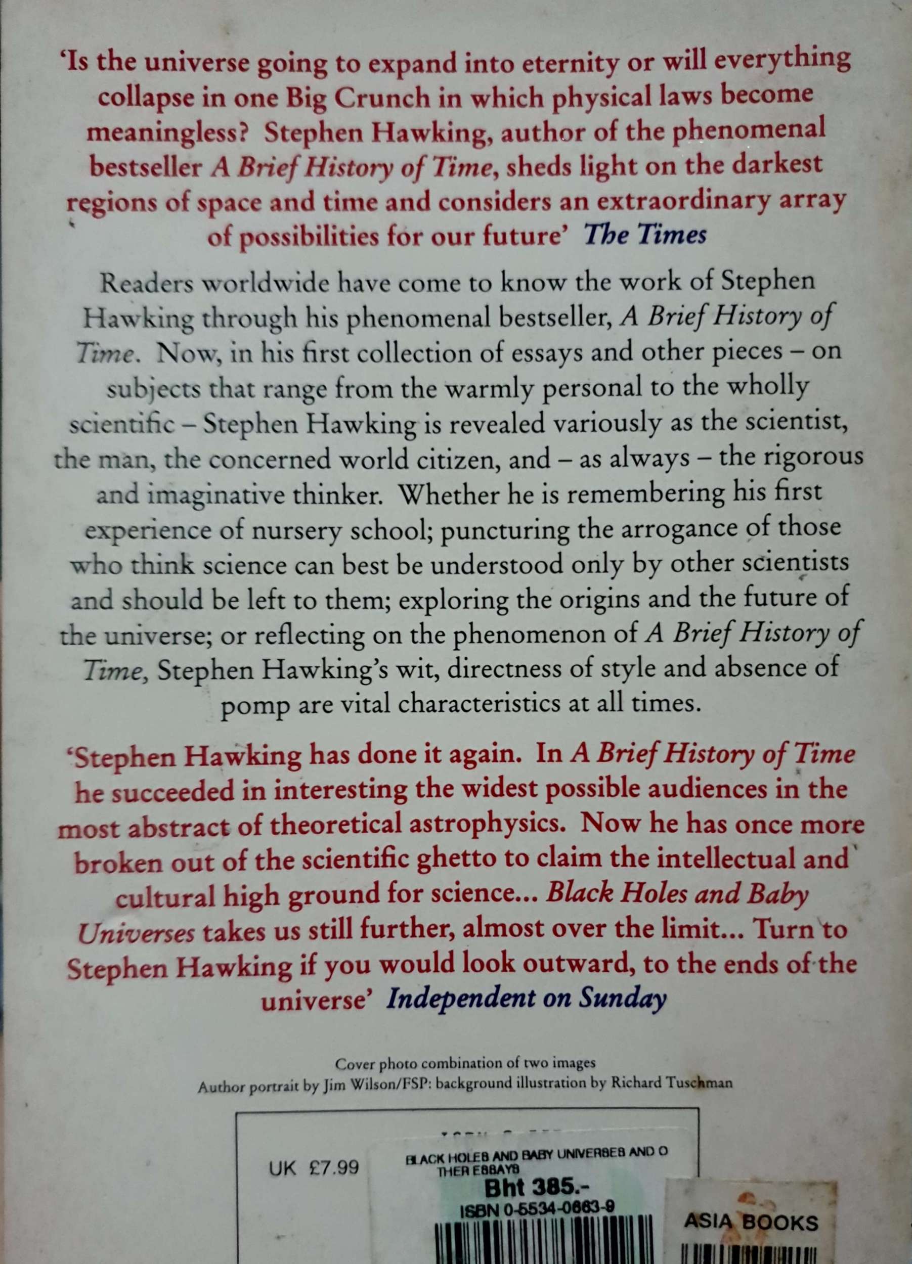 Stephen Hawking Author of A Brief History of Time