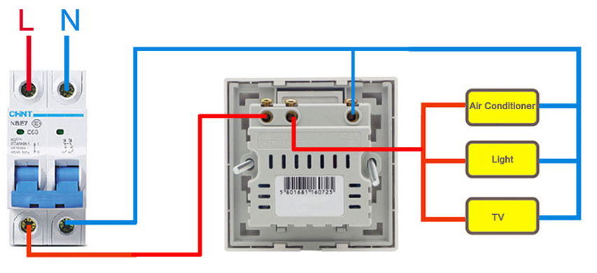 คีย์การ์ดประหยัดไฟห้องพัก TM-007 (สีดำ)