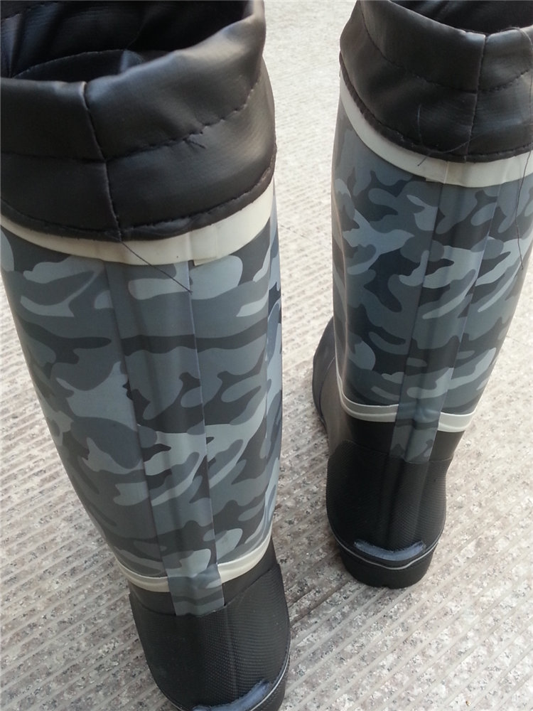 รองเท้าบูท เซฟตี้ หัวเหล็ก (ลายพราง สีเทา)