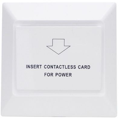 คีย์การ์ดประหยัดไฟห้องพัก TM-001 (สีขาว)