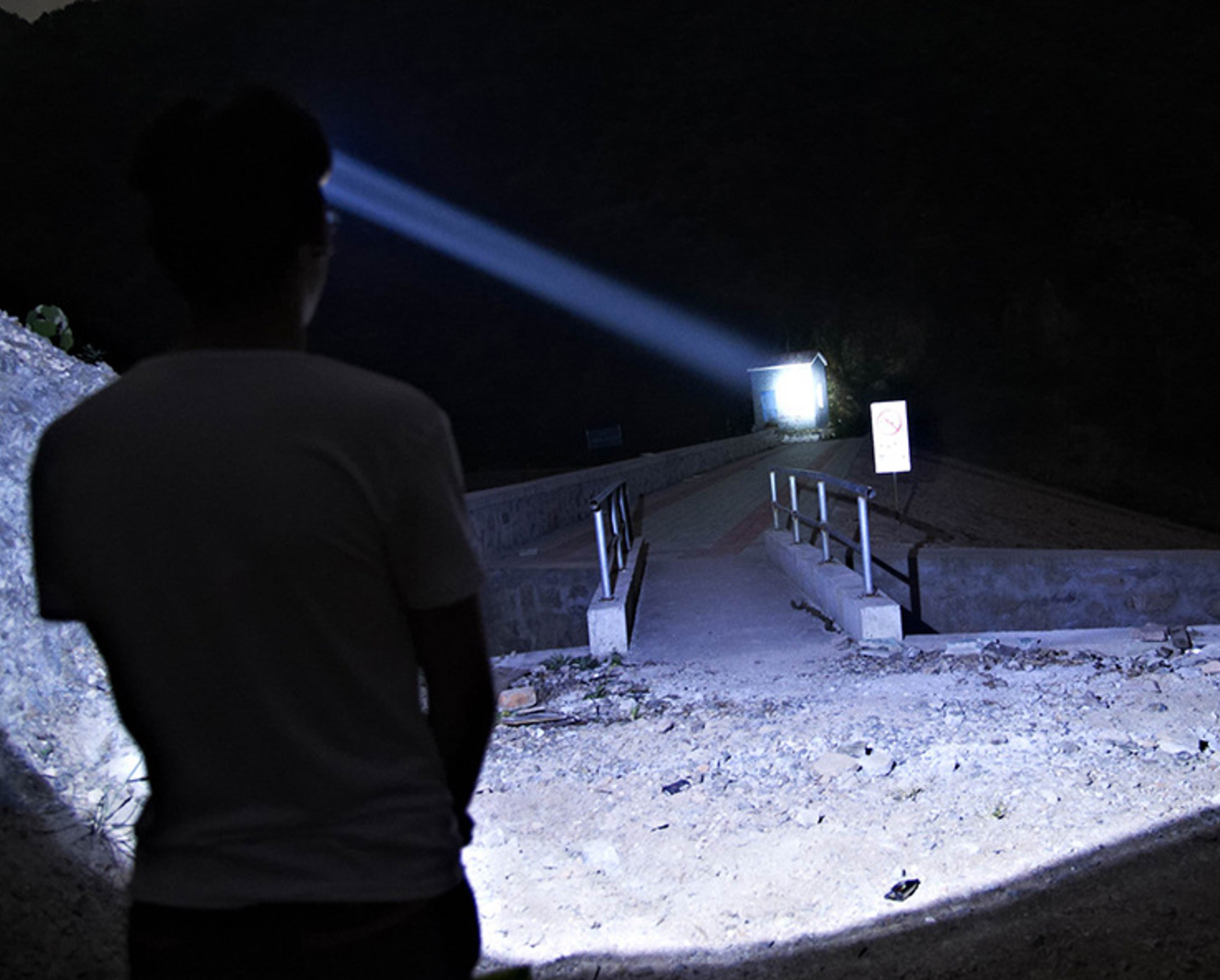 ไฟฉายคาดหัว ไฟฉายพลังสูง LED 10W แบตทน ส่องไกล 100 เมตร [ขายส่ง]