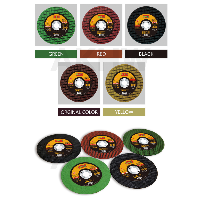 ใบตัดเหล็กบาง 4" ยี่ห้อ HD สำหรับตัดเหล็ก/สแตนเลส ตัดคม ตัดทน คุ้มค่า (ขนาด107x1.2x16mm) [ขายเป็นแพ็ค25ใบ/กล่อง100ใบ]