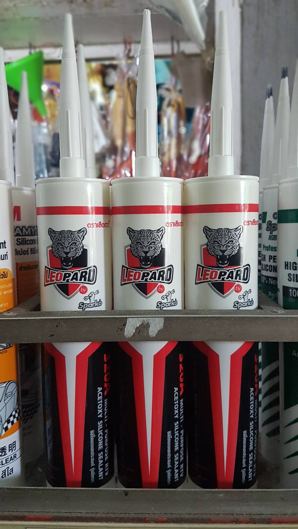 กาวซิลิโคน/ใส/Leopard/320A/มีกรด