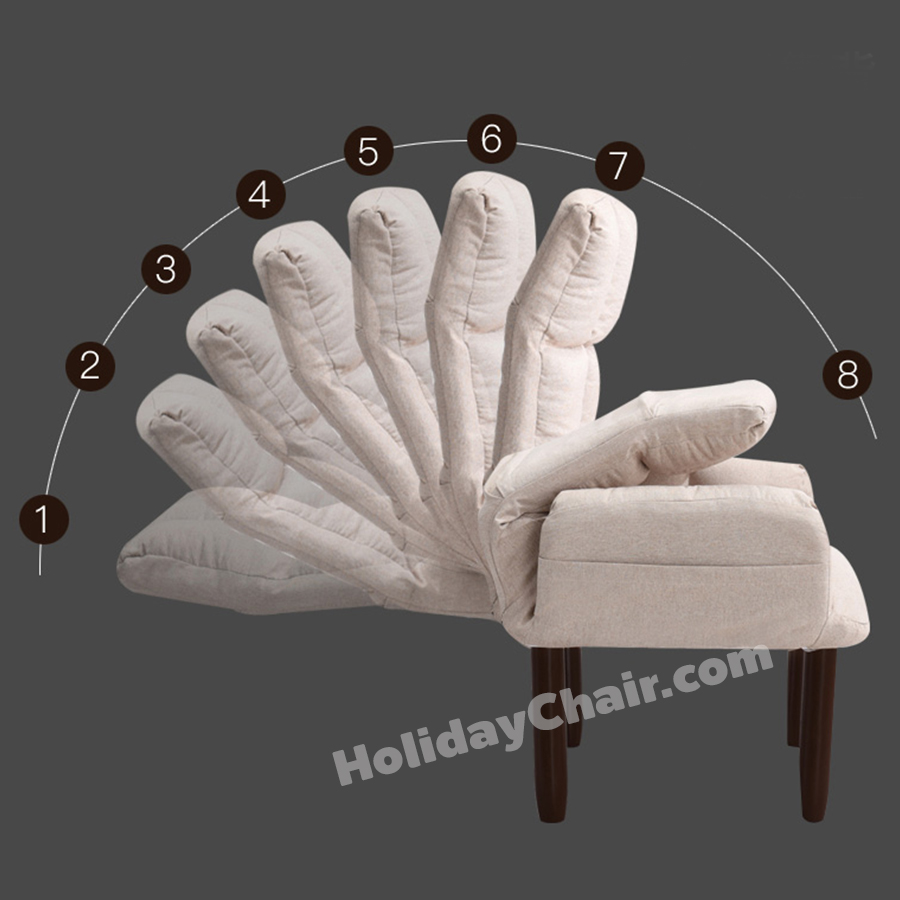 โซฟาปรับนอน เก้าอี้โซฟา เก้าอี้ปรับนอน เก้าอี้ปรับระดับ เก้าอี้เอนหลัง เก้าอี้เอนนอน เก้าอี้พักผ่อน โซฟาเดี่ยว เก้าอี้พับได้ แถมฟรี ที่พักเท้า HC-045