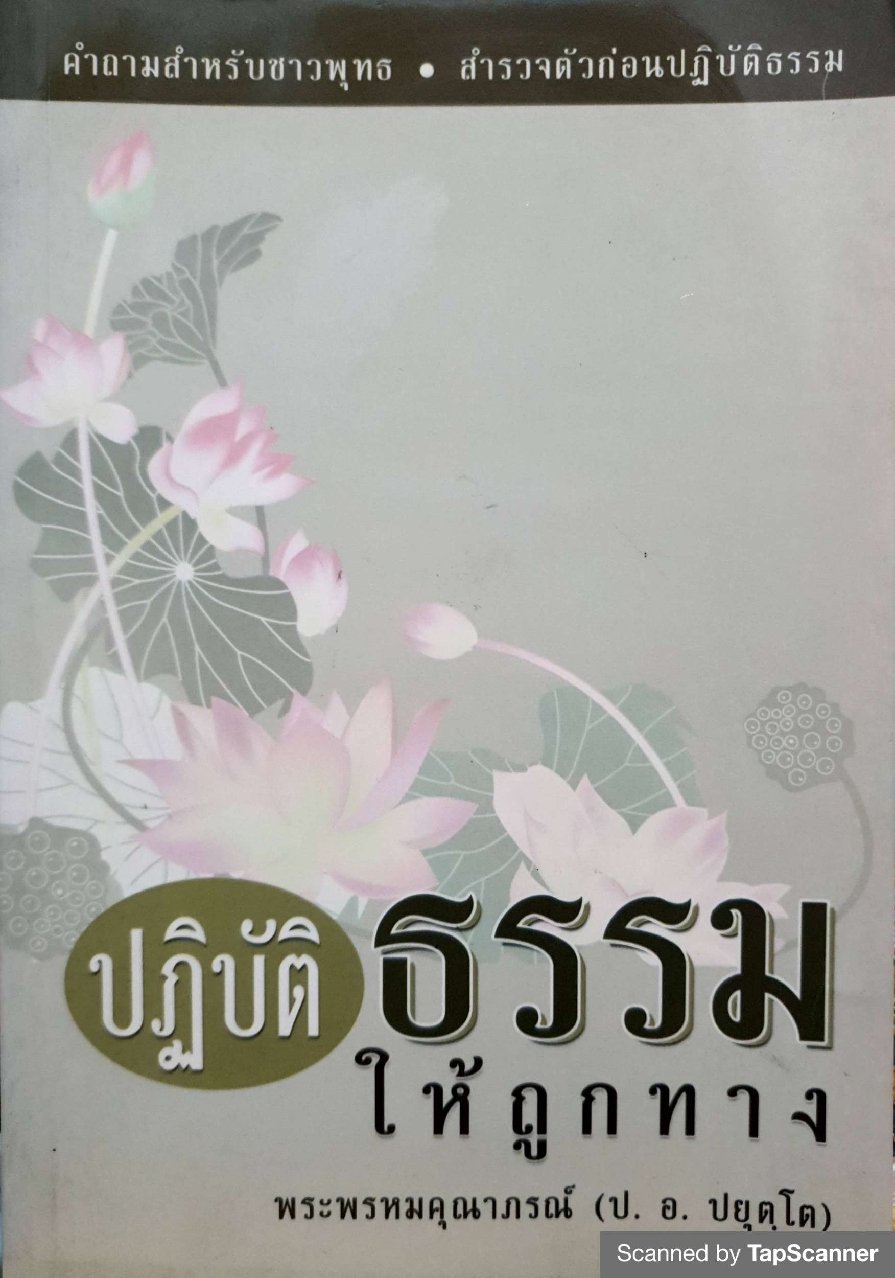 ปฏิบัติธรรมให้ถูกทาง พระพรหมคุณาภรณ์ (ป.อ.ปยุตฺโต)