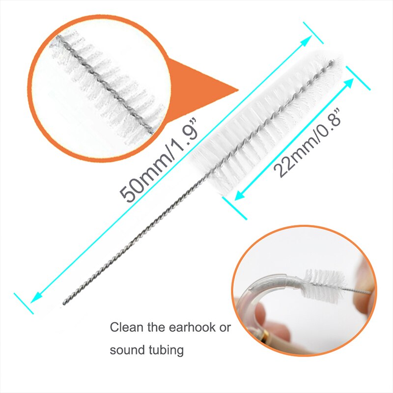Cleaning Brush แปรงทำความสะอาด Tube, Ear hook, Earmold (2 ชิ้น)