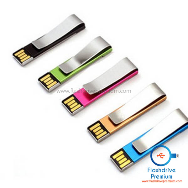 แฟลชไดร์ฟโลหะ คลิปหนีบกระดาษ (Metal Flash Drive Clip)