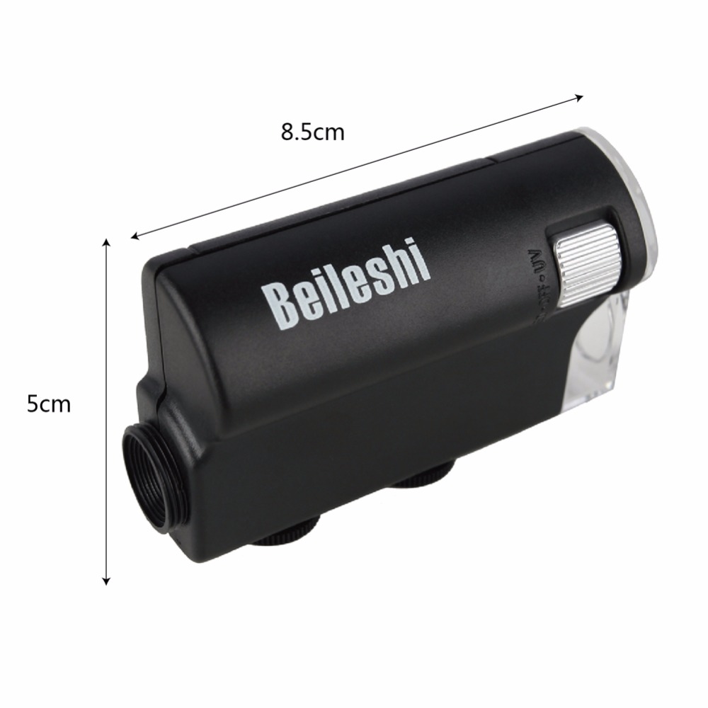 Beileshi 60X-100X Mini Microscope LED