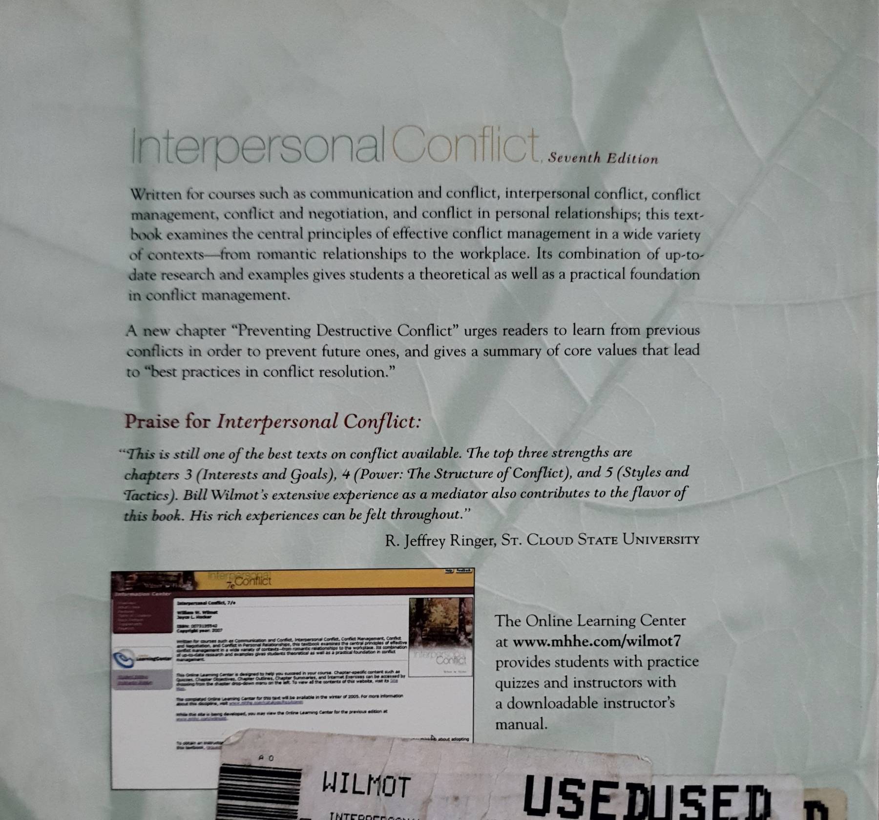 Interpersonal Conflict By Wilmot & Hocker