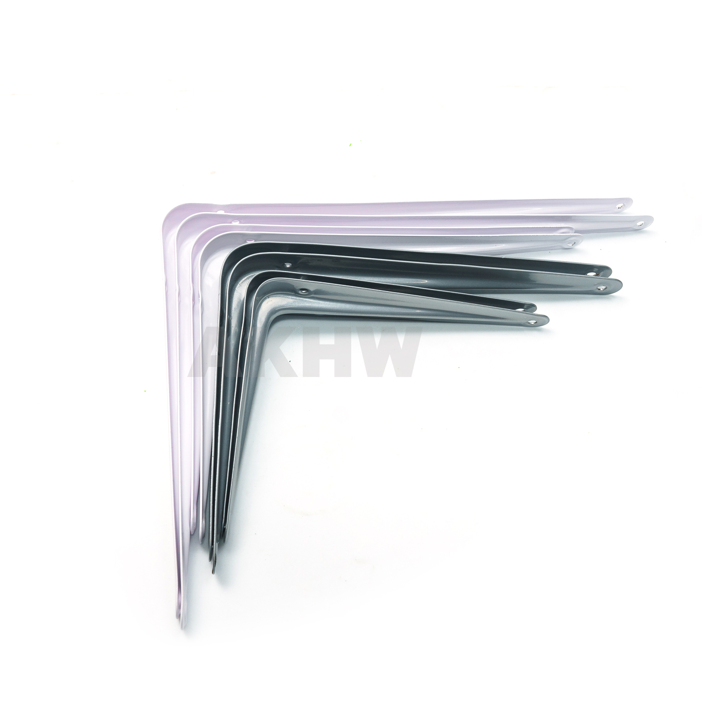 ฉากทำชั้นวาง(ฉากรับชั้น) ติดผนัง สีขาว/เทา ขายเป็นคู่ [ขายปลีก/ส่ง]