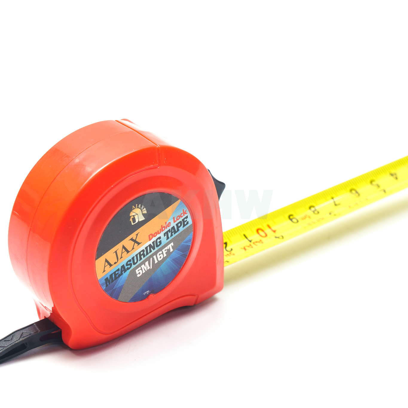 ตลับเมตร 5 เมตร รุ่นดับเบิ้ลล็อค (AJAX) แข็งแรง ทนทาน มีระบบล็อคสายวัดอัตโนมัติ