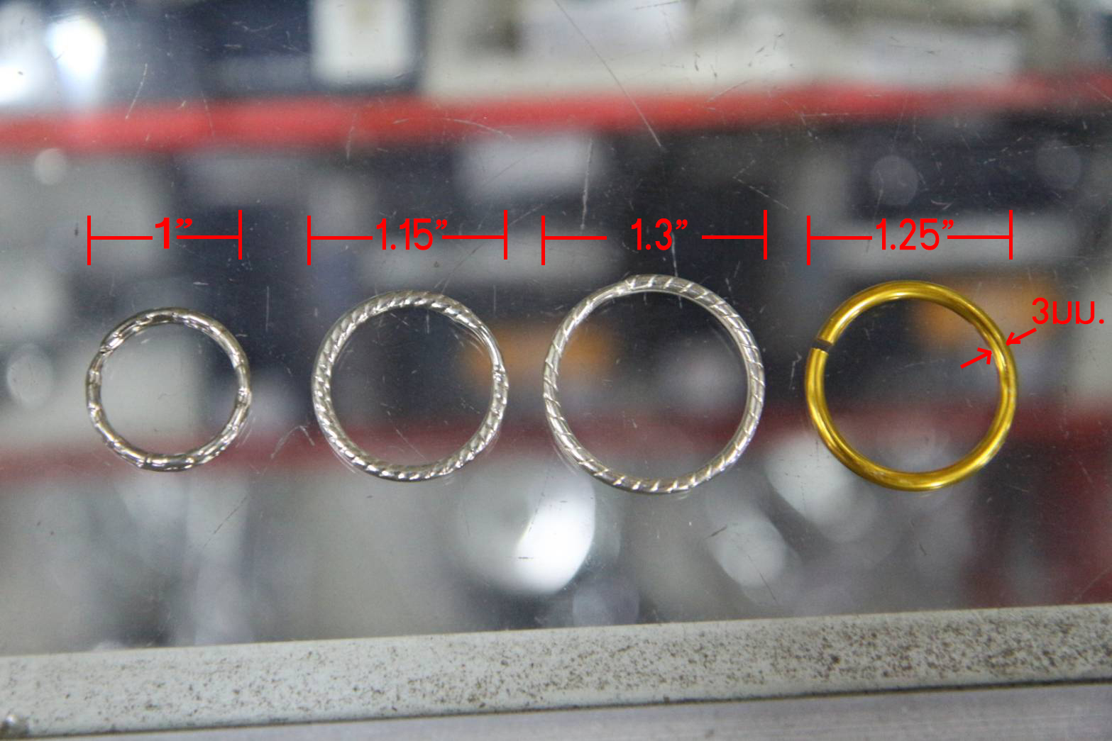 แหวนห่วง/มีลาย/1 1/2"/No.347