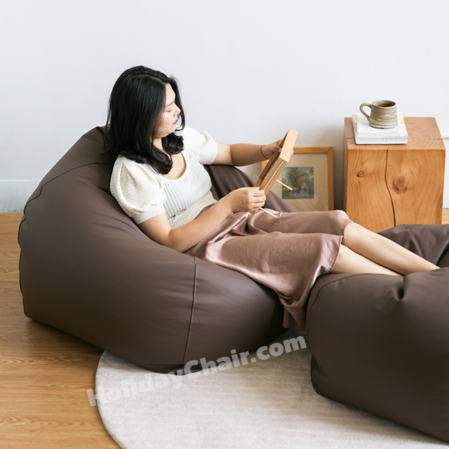 เบาะนั่งเม็ดโฟม หนังpu กันน้ำ ใช้ในกลางแจ้งได้ บีนแบ็ก เก้าอี้เม็ดโฟม bean bag บีนแบค เบาะเม็ดโฟม เก้าอี้นั่งเล่น HC-058