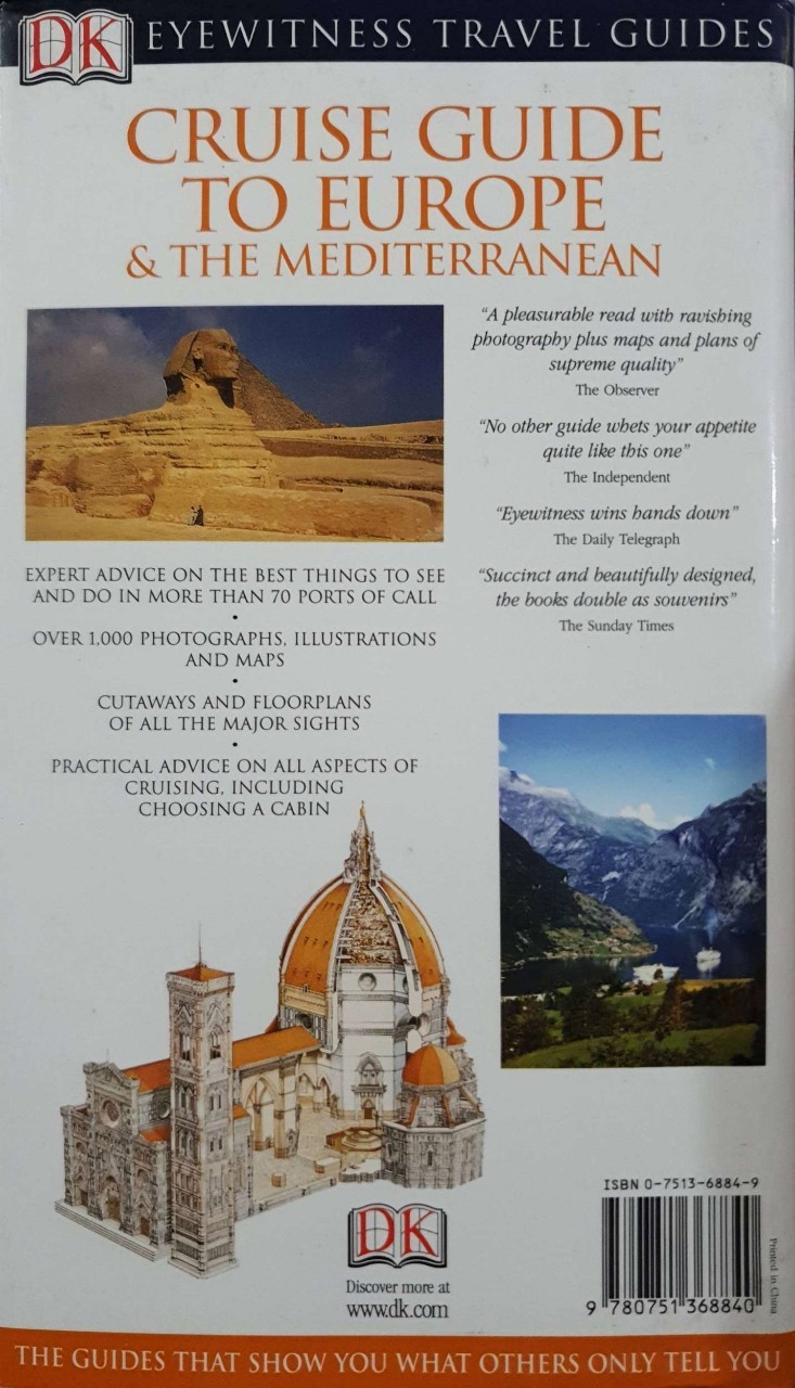 CRUISE GUIDE TO EUROPE & THE MEDITERRANEAN : DK EYEWITNESS TRAVEL GUIDE