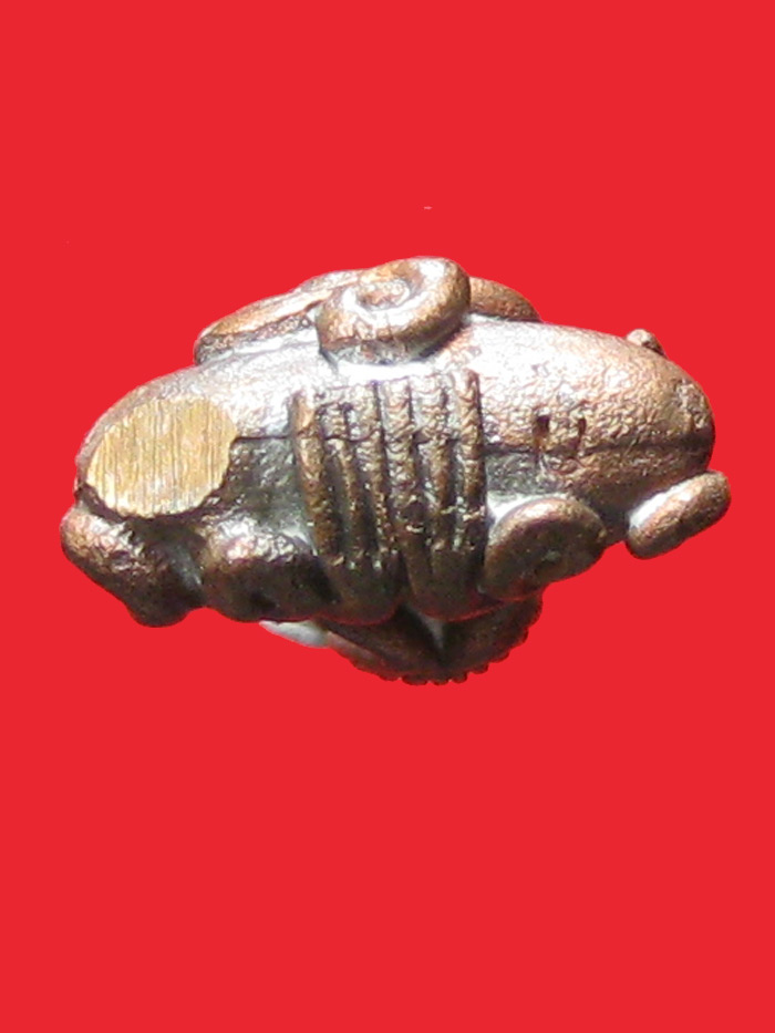 (8) พระปิดตามหาอุตยันต์ยุ่ง หลวงพ่อเกตุ วัดเกาะหลัก ปี 2534 (พิมพ์นะหัวเข่า) เนื้อทองแดง