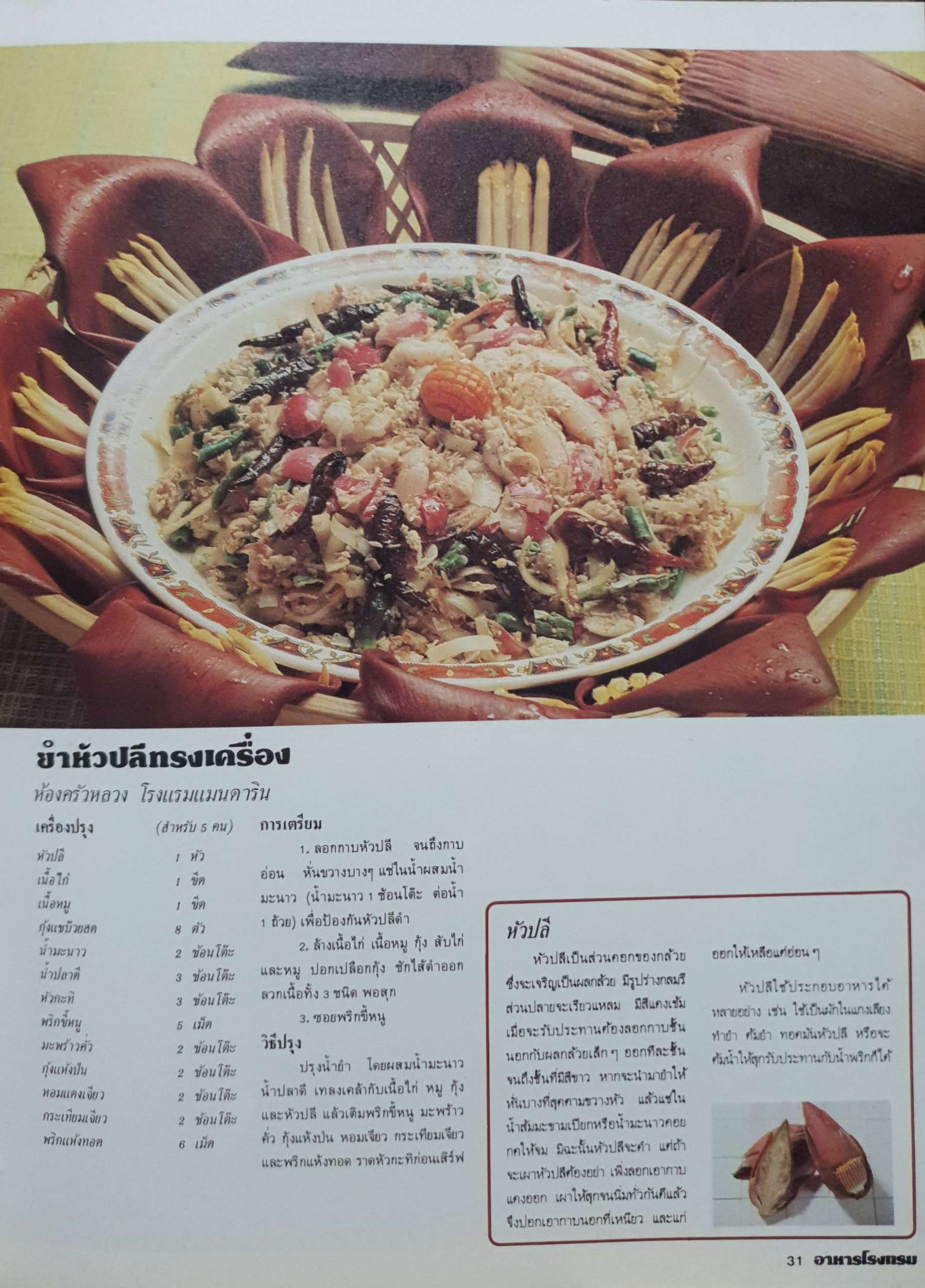 อาหารโรงแรม อาหารยอดนิยมกว่า 200 ตำรับ จากโรงแรมชั้นหนึ่งในกรุงเทพฯ