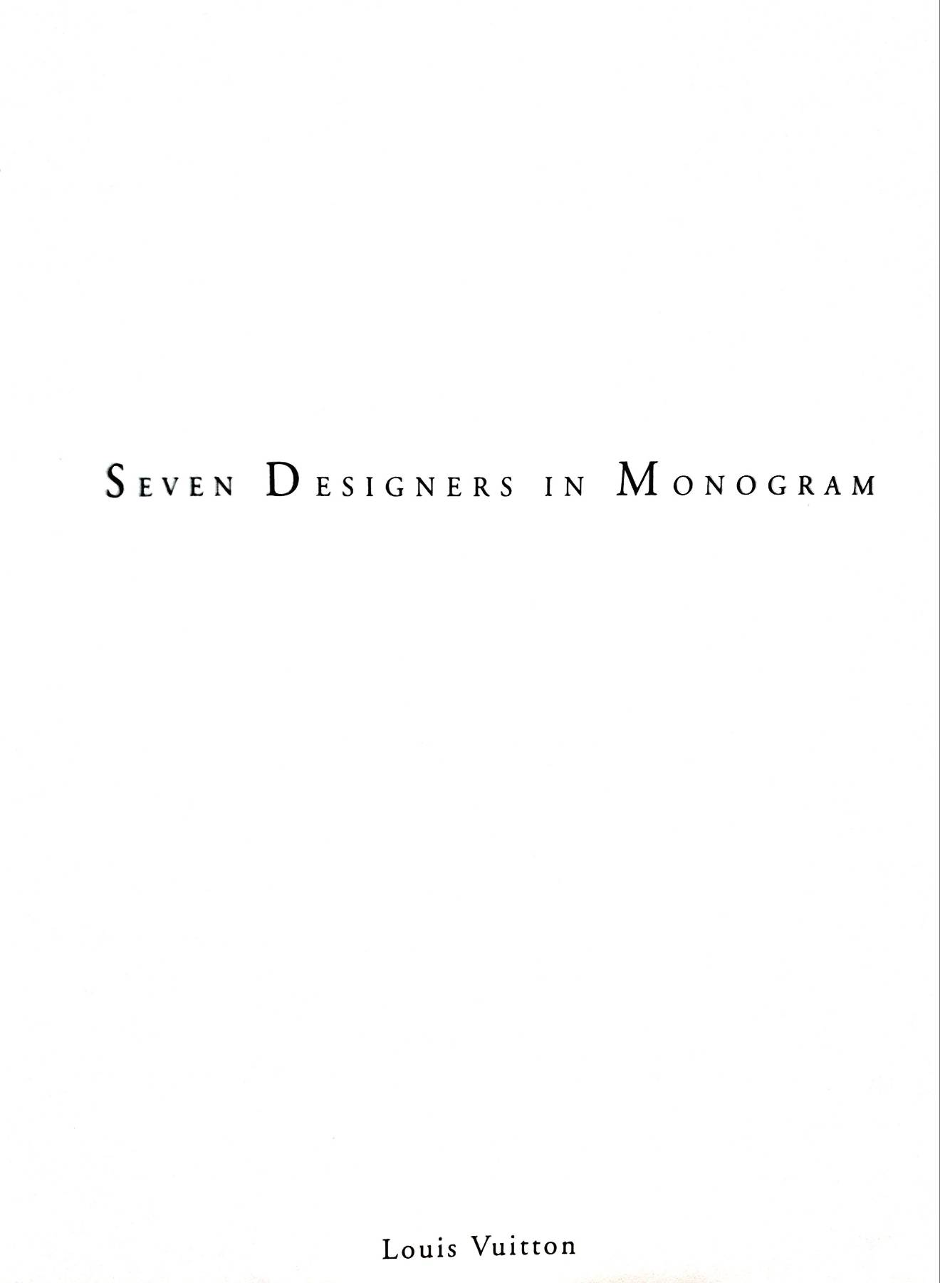 LV Louis Vuitton : Seven Designers in Monogram Centennial 1996 Hardback Book