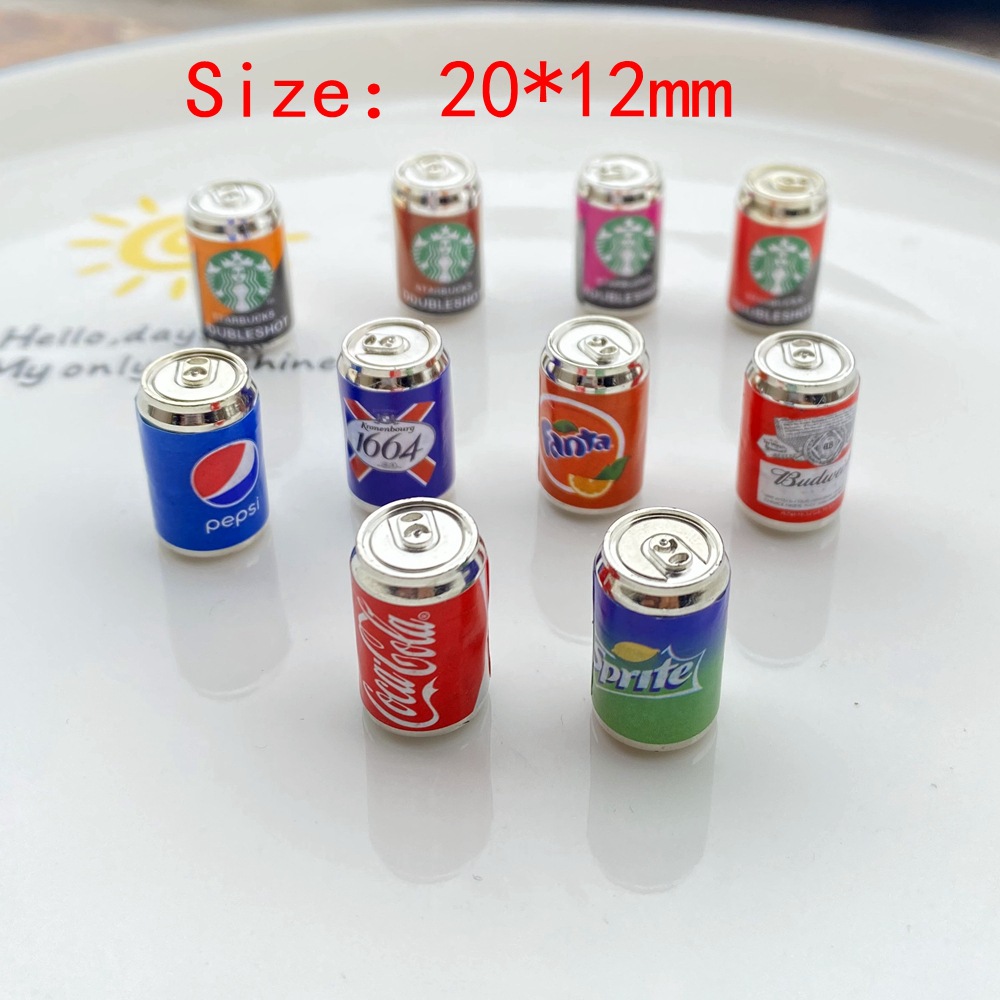 กาแฟกระป๋องจิ๋วสำหรับตุ๊กตามินิมอคค่ากาแฟกระป๋องอาหารจิ๋วเล่นฉากบ้านตุ๊กตาและนักสะสมของจิ๋วโดยเฉพาะ