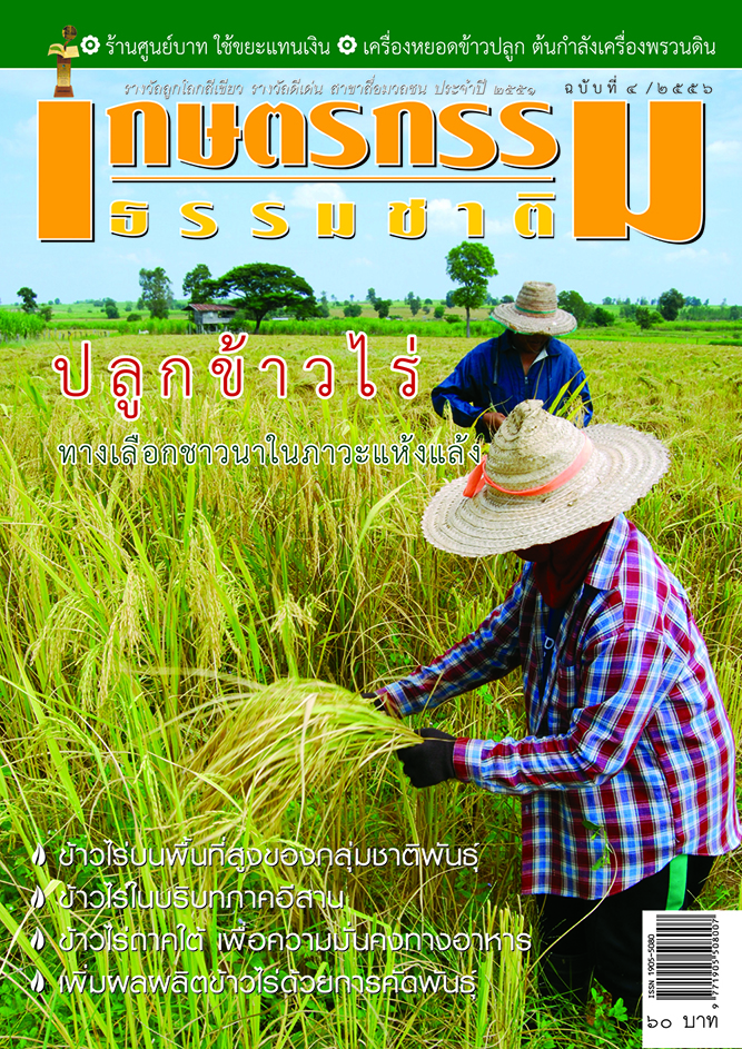 วารสารเกษตรกรรมธรรมชาติ ฉบับที่ 4/2556 ปลูกข้าวไร่ทางเลือกชาวนาในภาวะแห้งแล้ง