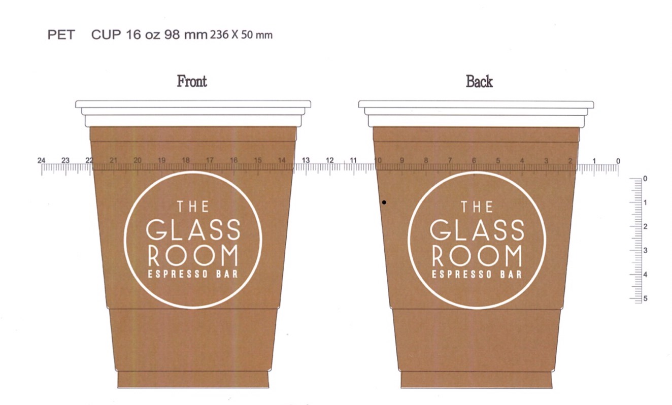 รับงานสกรีนแก้ว PET แก้วเซรามิค แก้วกระดาษ