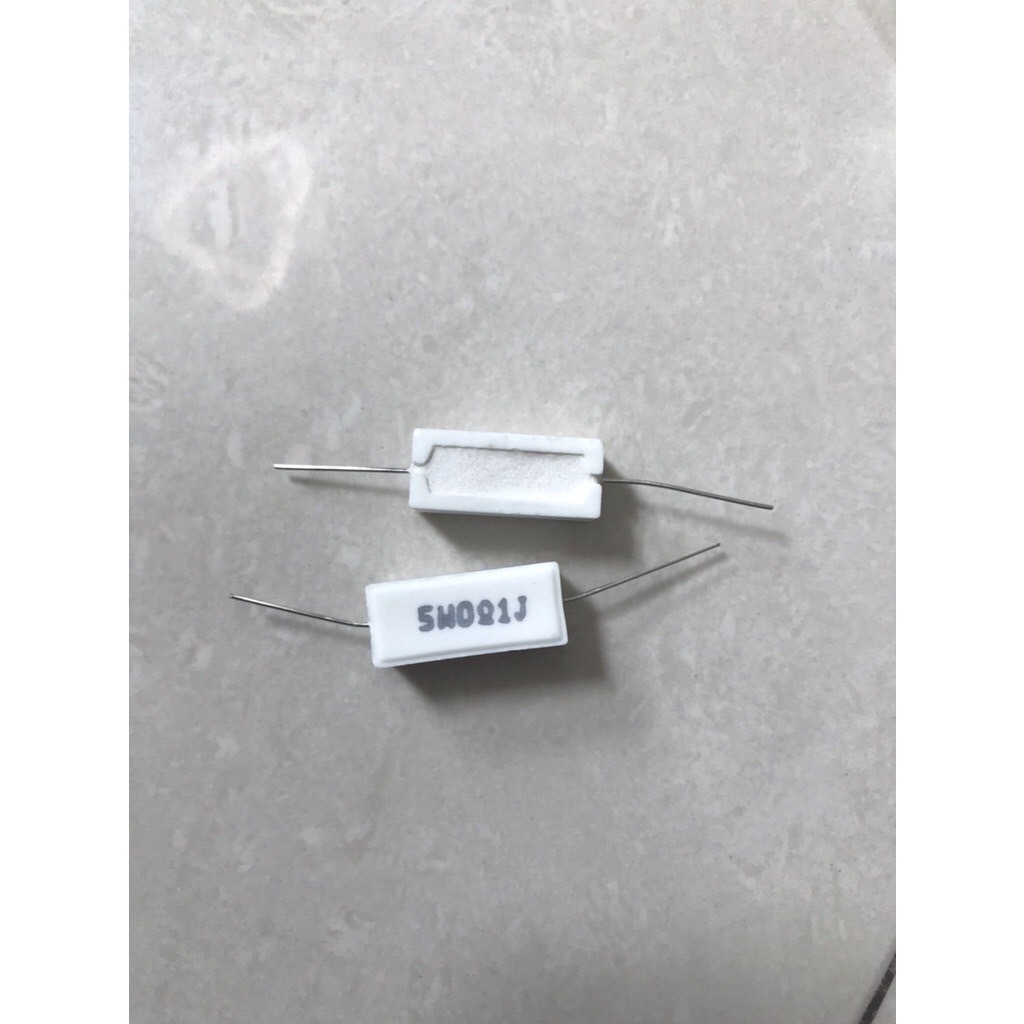 0.1R 5W Axial ขา Ceramic Resistor สินค้าพร้อมส่งจากไทย