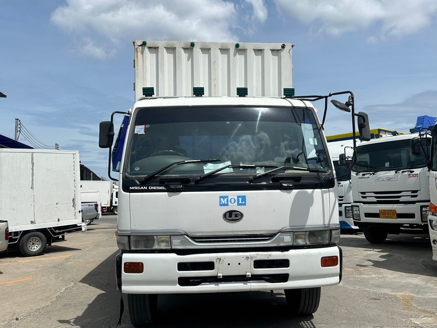 10ล้อตู้ทึบ10บาน6.2ม.NISSANนิสสันยูดี 254 แรงม้าปี48ตามสภาพ350,000บ4091มี3คัน(A)