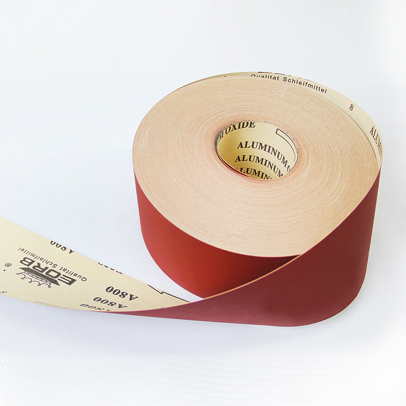 กระดาษทรายม้วน/กระดาษทรายแดง ยี่ห้อEORB 12"X50m. สำหรับขัดไม้ ขัดเฟอร์นิเจอร์ กระดาษทรายแดง EORB [ขายยกม้วน 50m]
