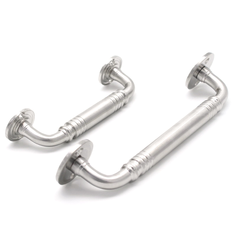 มือจับประตู/หน้าต่างสแตนเลสแท้ KingsMan แบบตันก้านโค้ง หนาทนทาน ไม่เป็นสนิม [ขายส่ง]